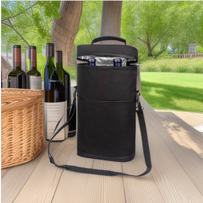 Wine Beer Holder - Портативная сумка-холодильник для вина, вмещает 2