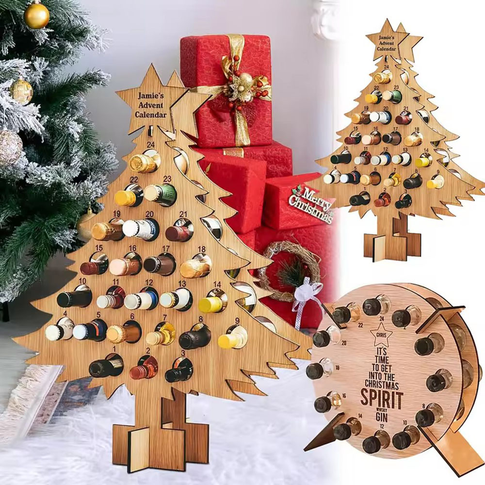 Wine Beer Holder - Деревянная подставка для вина в форме