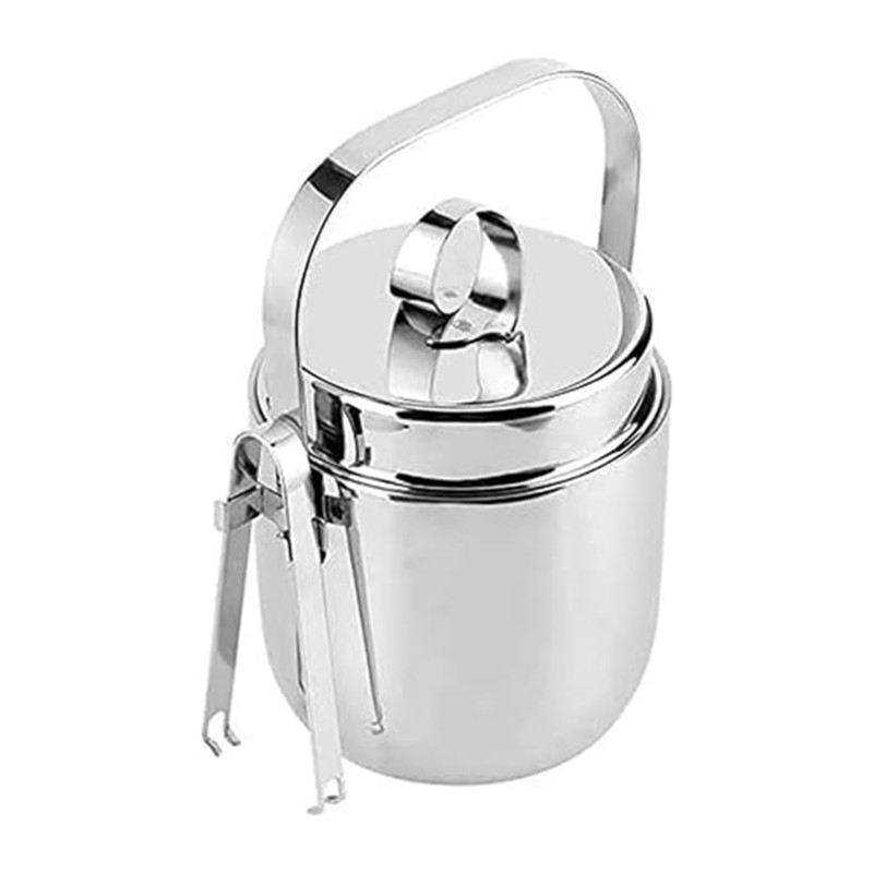 Ice Bucket Silver - Ведерко для льда ABRE из нержавеющей