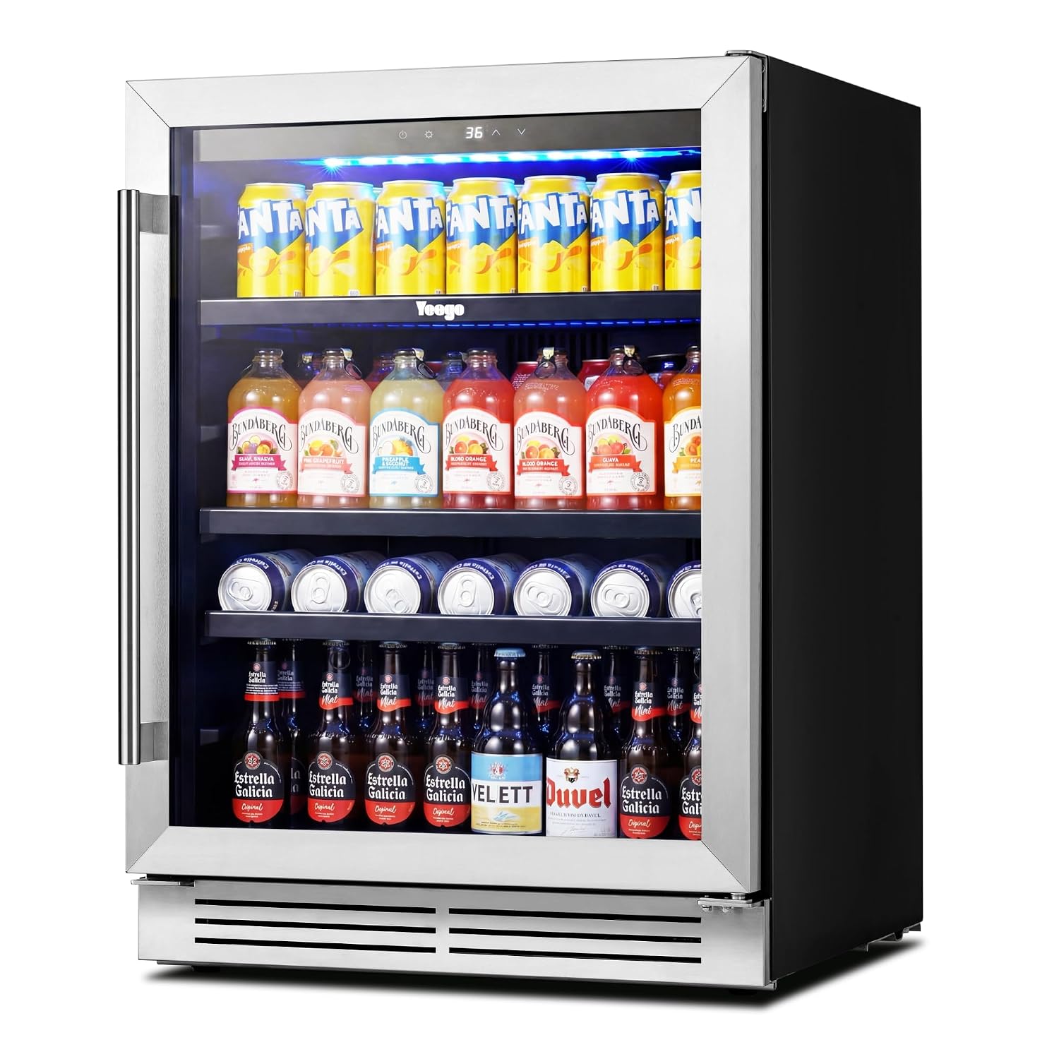 Wine And Beer Undercounter Fridge - Холодильник для напитков на 24 дюйма,