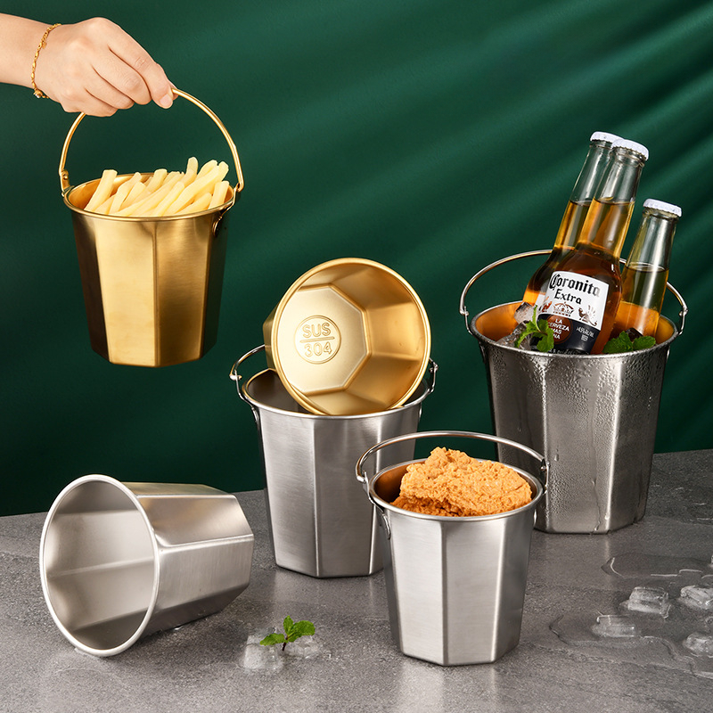 Ice Bucket Silver - Мини-ведро для льда из нержавеющей стали
