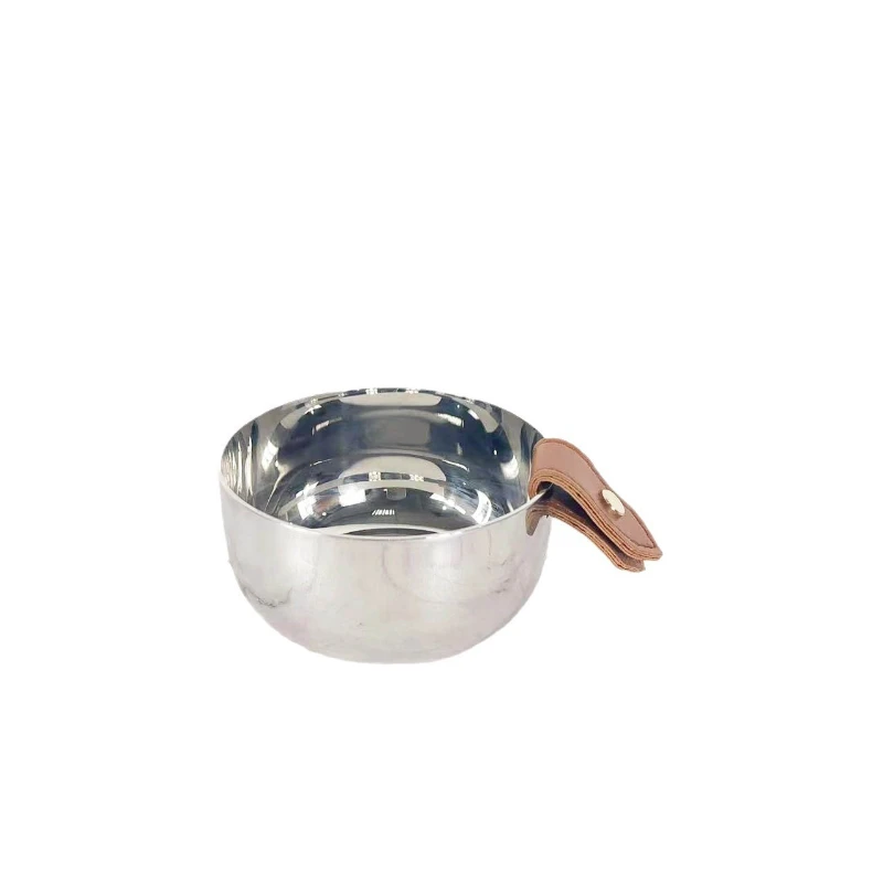 Ice Bucket Silver - Современное кожаное ведерко для льда и