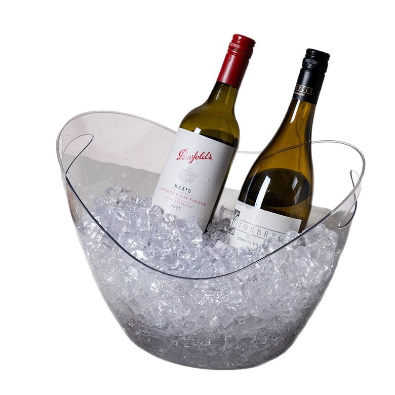 Wine Beer Holder - Ведро для льда 8 л, прозрачное,