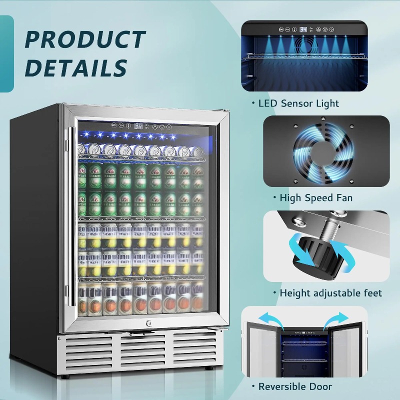 Холодильник для напитков, 24 д – обзор и цена Wine And Beer Undercounter Fridge