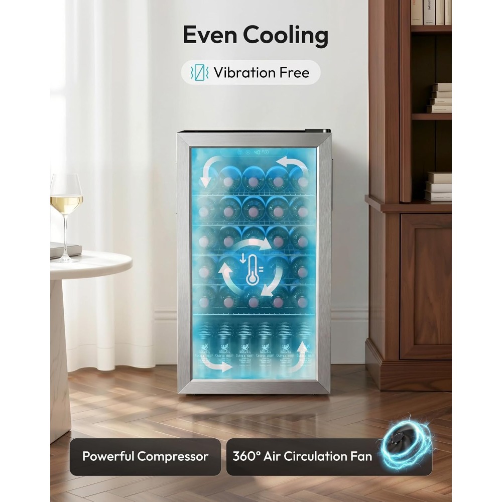 Мини-холодильник на 128 банок, – обзор и цена Wine Beer Fridge Small