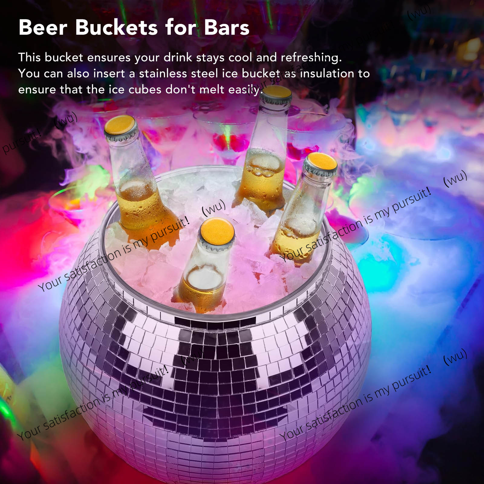 Пластиковое ведро для льда бол – обзор и цена Ice Bucket Silver