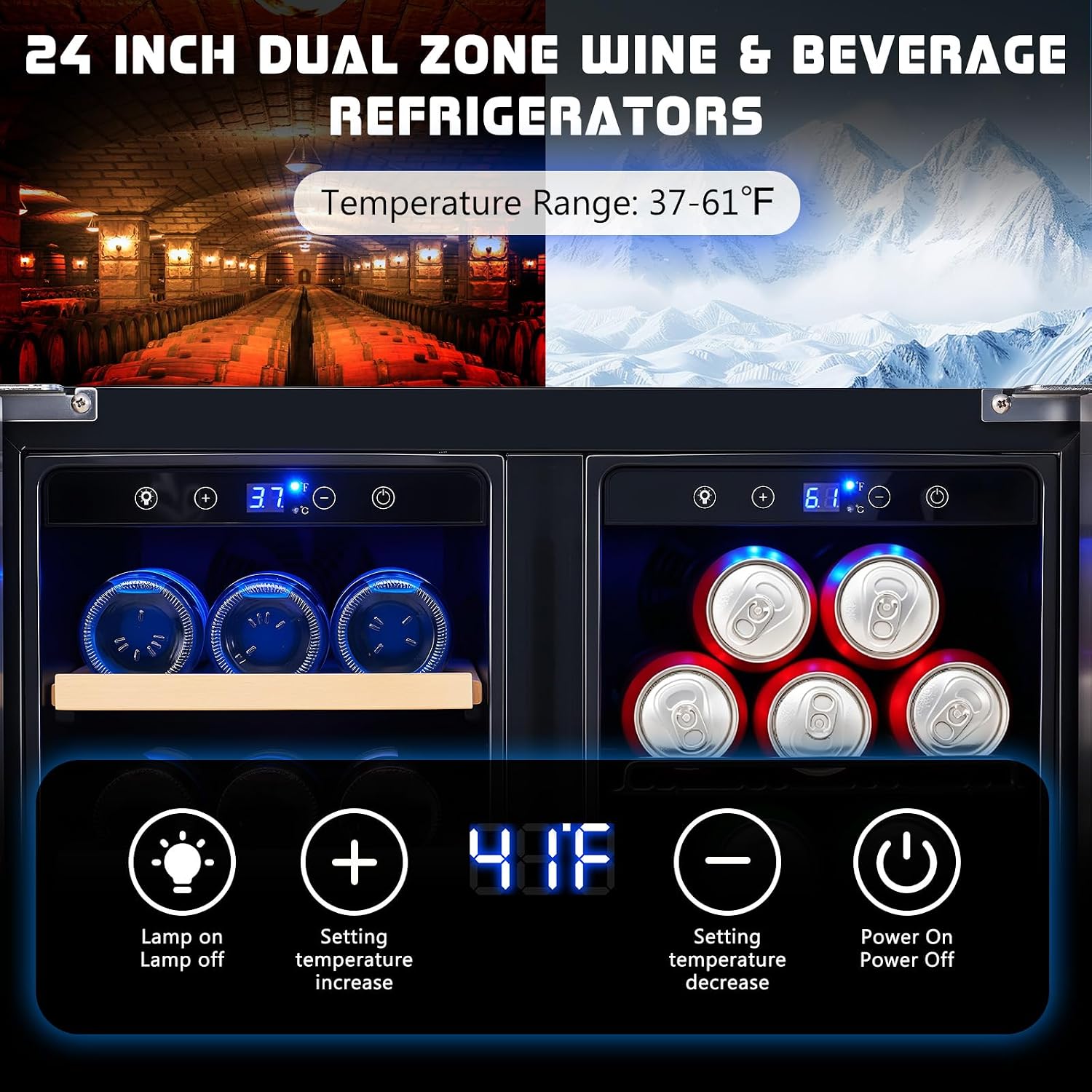 Холодильник для напитков, 24-д – обзор и цена Wine And Beer Undercounter Fridge