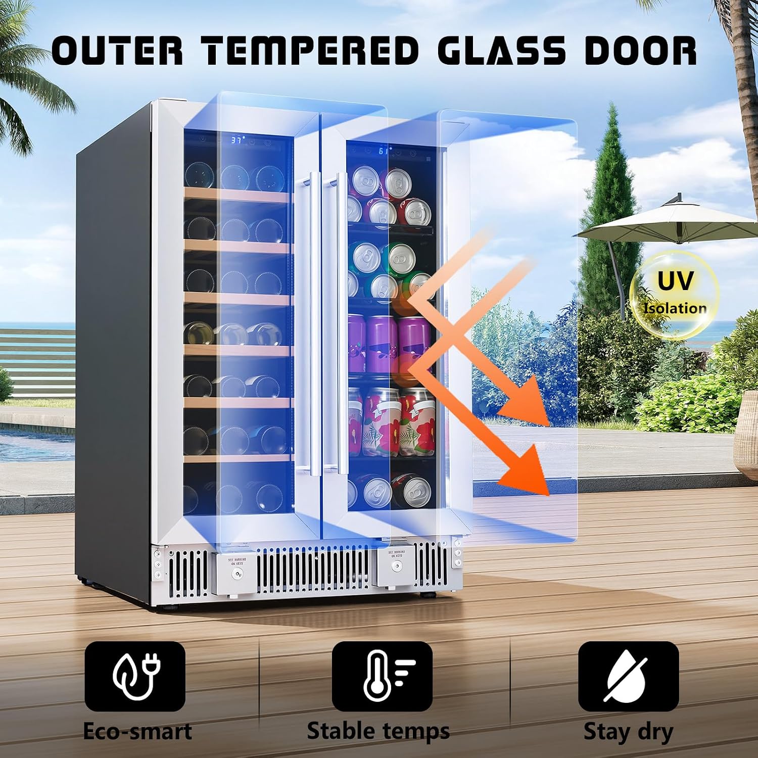 Холодильник для напитков, 24-д – обзор и цена Wine And Beer Undercounter Fridge