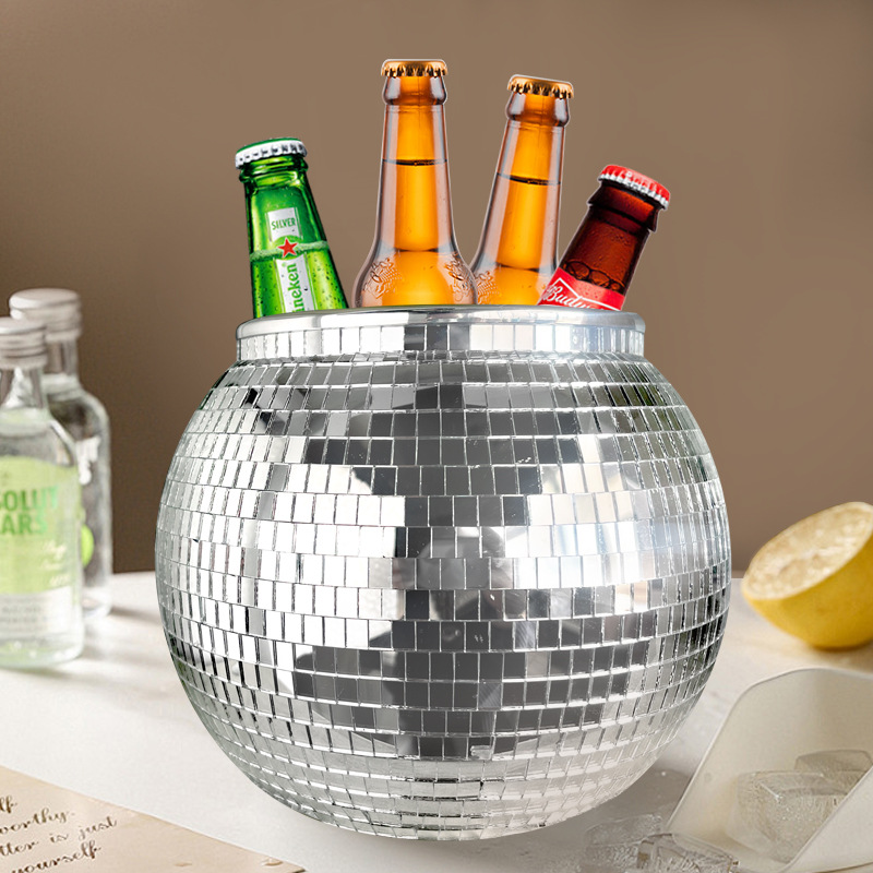 Ведро для льда в виде диско-ша – обзор и цена Ice Bucket Silver