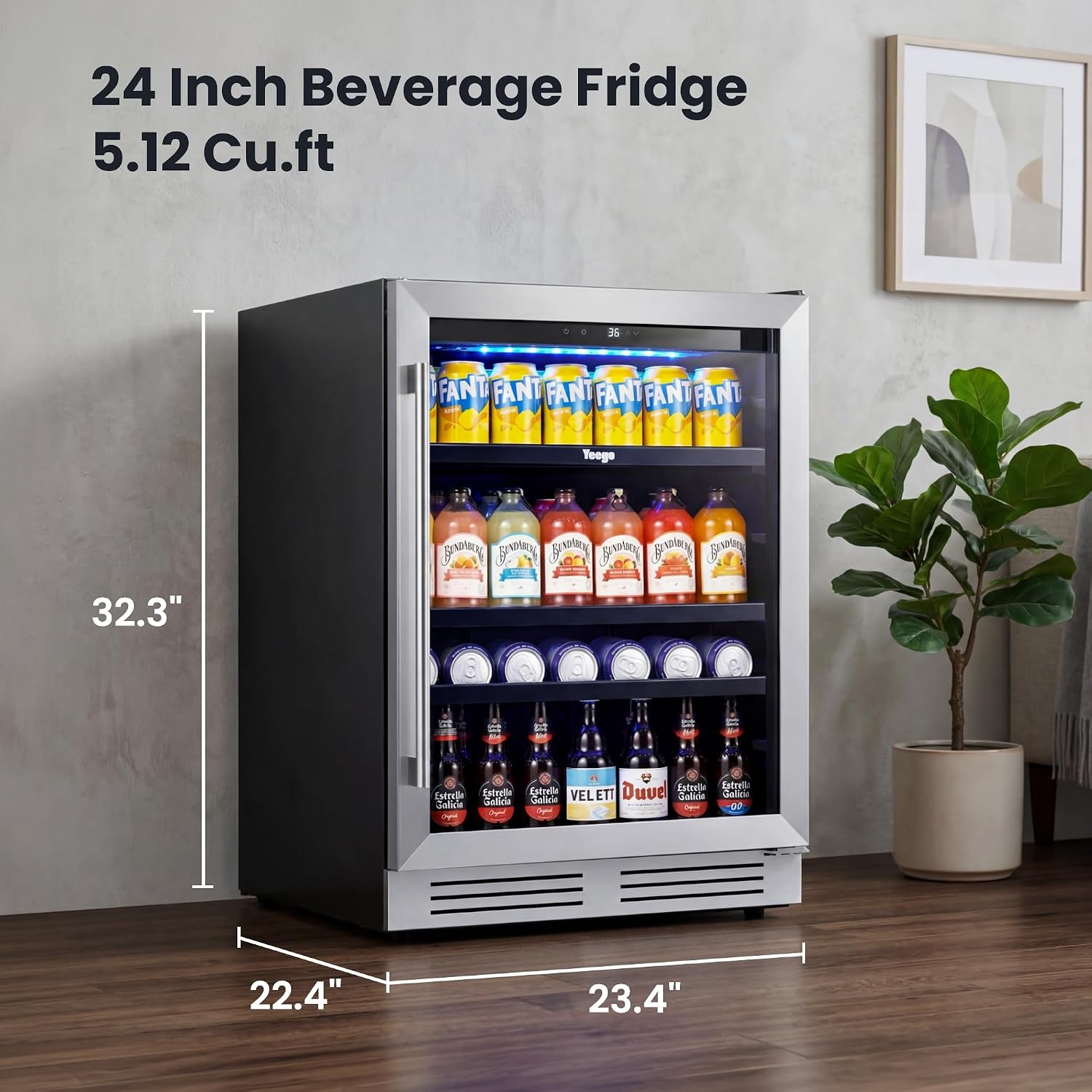 Холодильник для напитков на 24 – обзор и цена Wine And Beer Undercounter Fridge