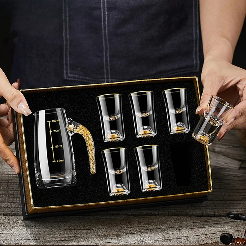 Набор из 2/7 хрустальных стака – обзор и цена Wine Vodka Beer