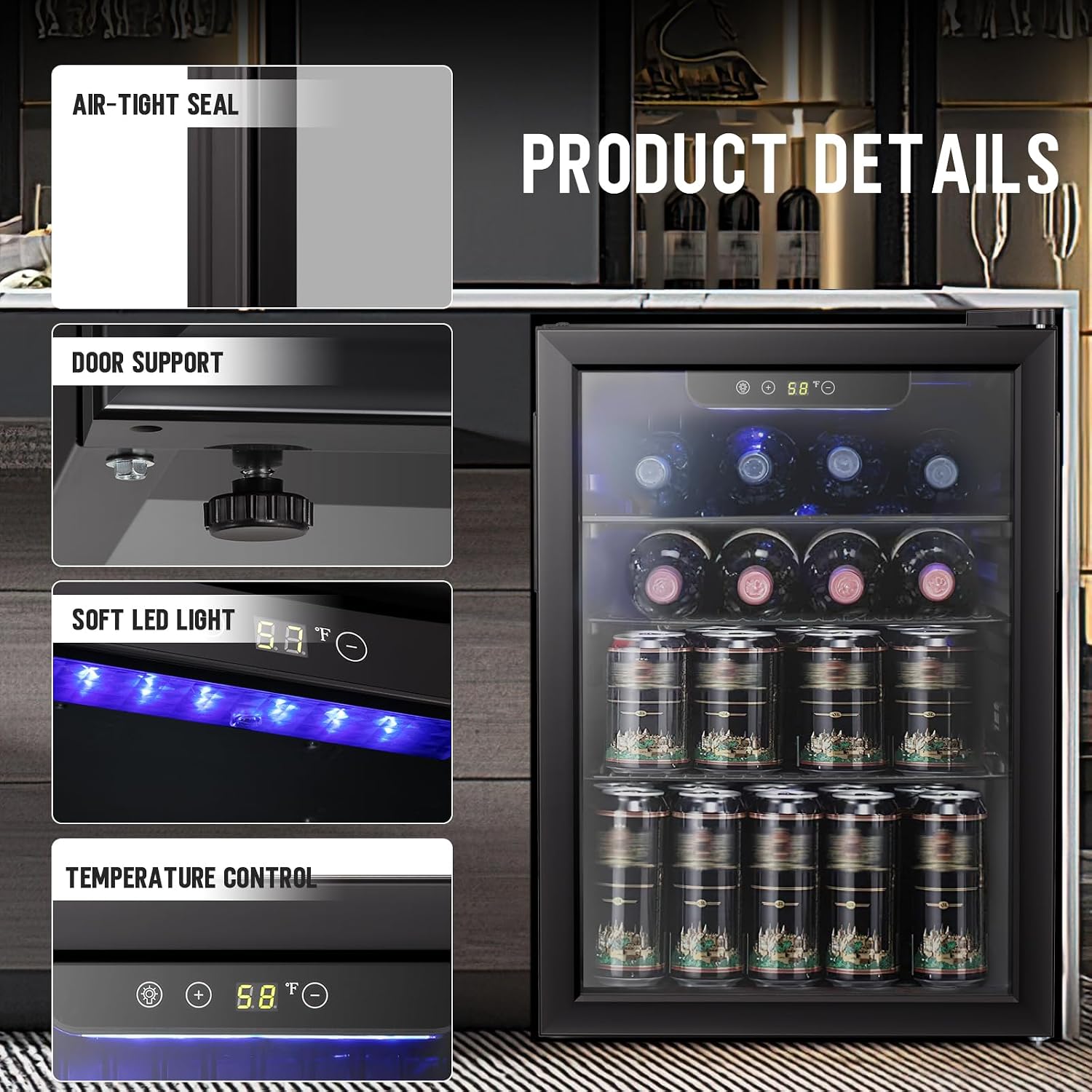 Винный холодильник/шкаф для на – обзор и цена Wine Beer Fridge Small