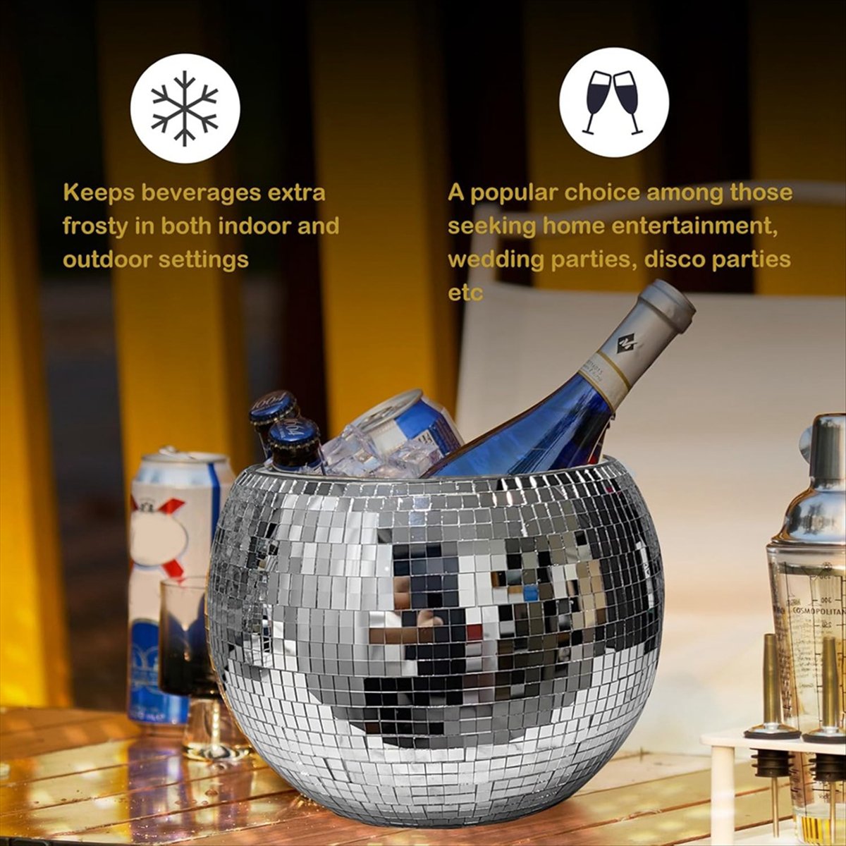 KSOL 10-дюймовое серебристое з – обзор и цена Ice Bucket Silver