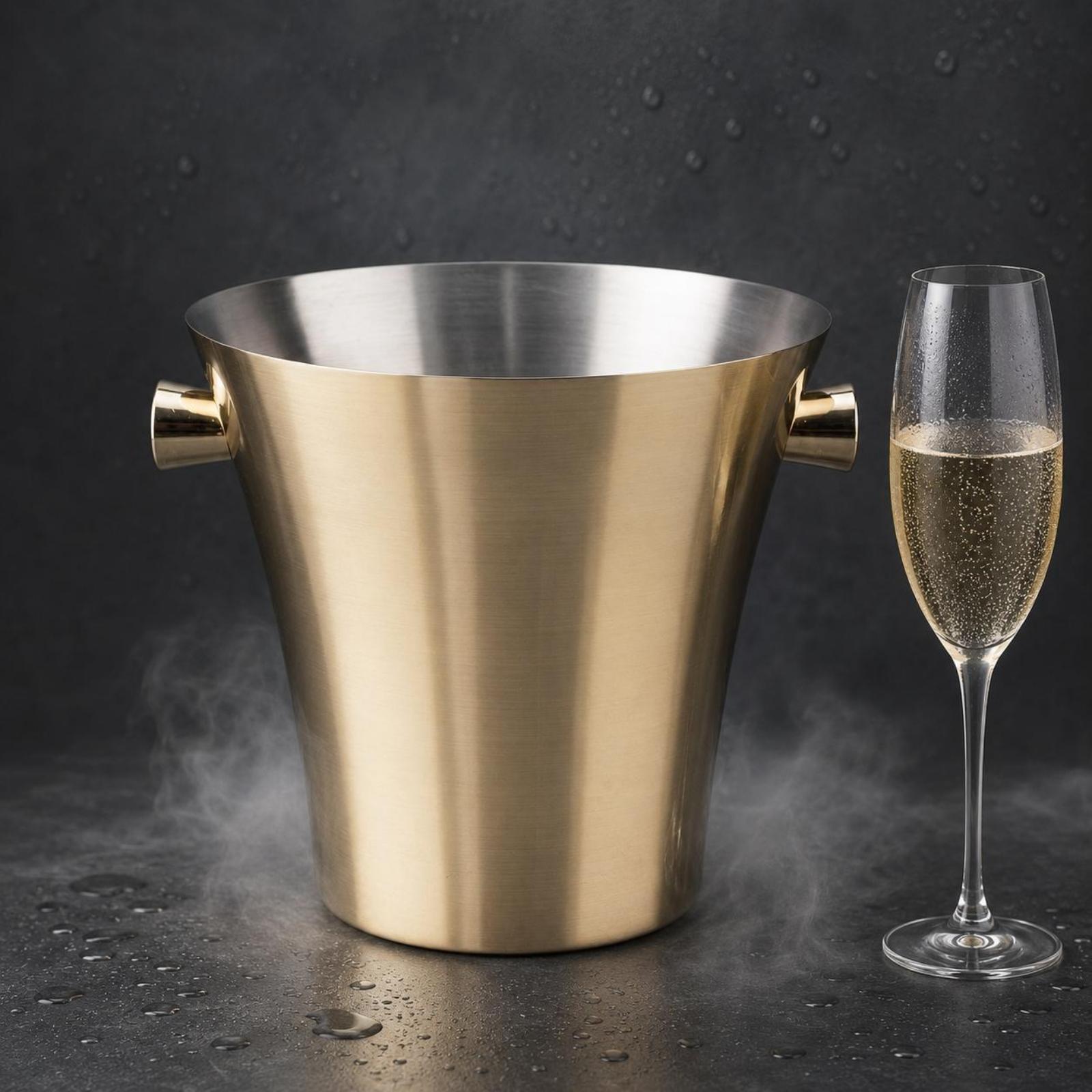 Ведро для льда из нержавеющей  – обзор и цена Ice Bucket Silver