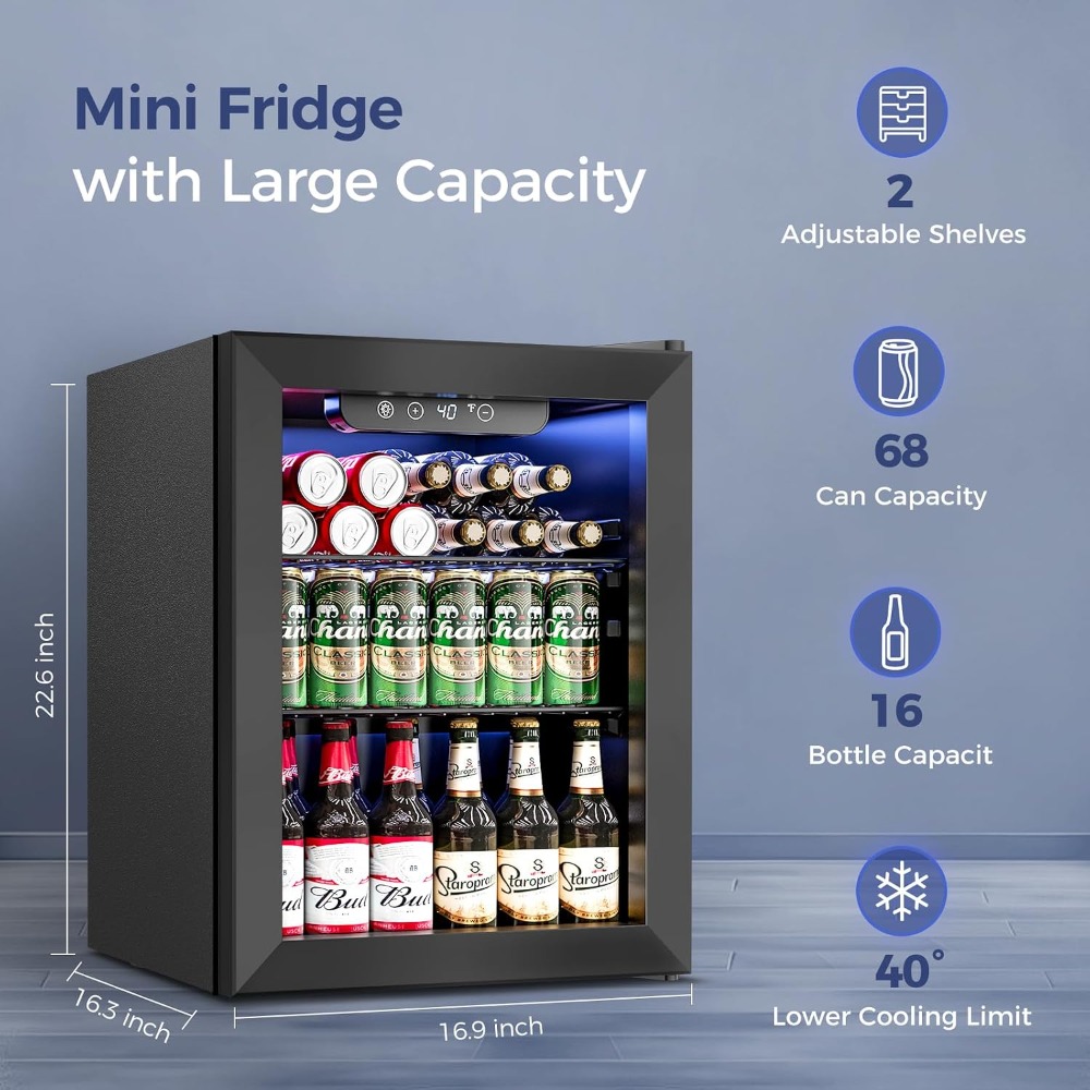 Мини-холодильник для напитков  – обзор и цена Wine Beer Fridge Small
